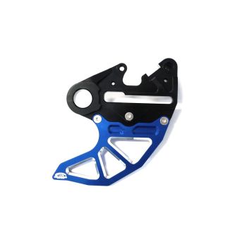 KTM HUSQ REAR DISC GUARD, FIR ASRDG-04, BLUE, W/CALIPER MOUNT, 78913975144