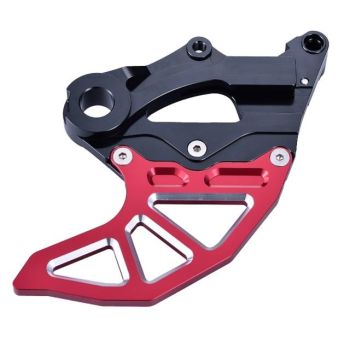 BETA REAR DISC GUARD, FIR ASRDG-05, RED, W/CALIPER MOUNT