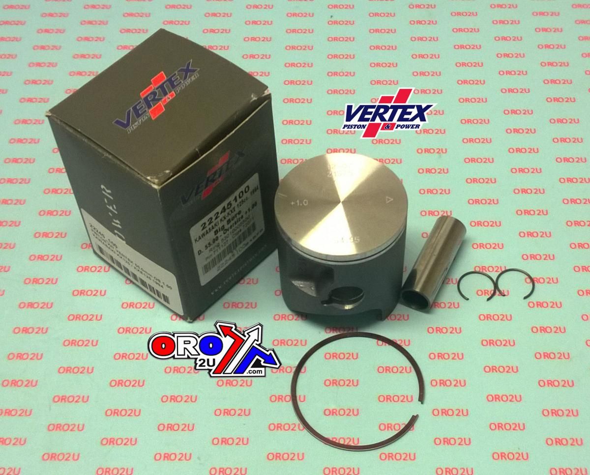 PISTON KIT VERTEX 54 A KAWASAKI KX/KXE 125 1994, VERTEX 222245A